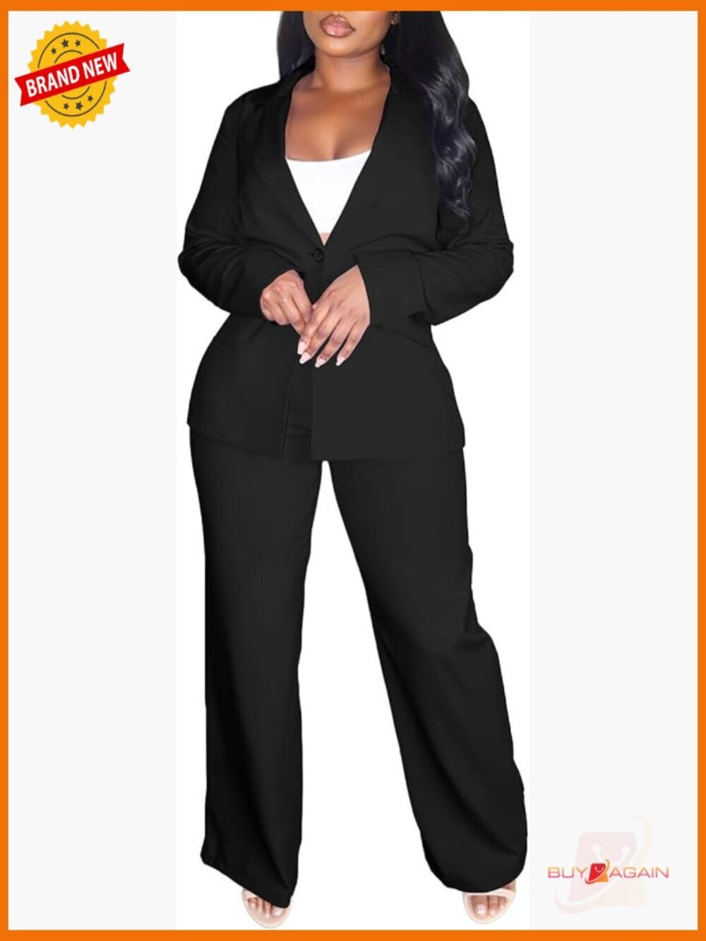 Women's Professional 2 Piece Blazer Set Business Suit